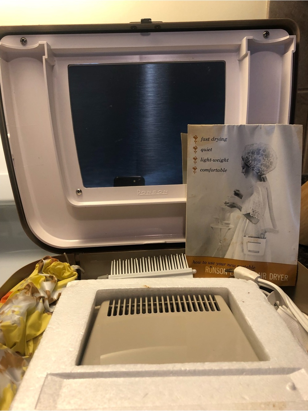 1960’s Ronson Escort Bonnet Hair Dryer